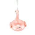 thumbnail image 4 of Northlight 4.5" Pink Flamingo Pool Float Glass Christmas Ornament, 4 of 4