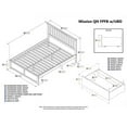 thumbnail image 4 of Leo & Lacey Mission Queen Wood Platform Bed and Storage Drawers in White, 4 of 4