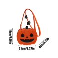 thumbnail image 3 of Fiudx Bolso Bandolera de Calabaza de Halloween, Diseño Festivo de Cara de Calabaza, Versátil Combinación de Colores Naranja, Herrajes de Alta Calidad, Perfecto para Fiestas de Halloween, Uso Diario I, 3 of 7