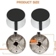 thumbnail image 4 of 4 piezas perillas redondas para estufa 37 X 37 Mm perillas de estufa de Gas de repuesto de aleación de Zinc negro perilla giratoria Universal para cocina, 4 of 5