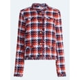 thumbnail image 6 of Free Assembly Women's Cropped Tweed Jacket with Fringe Trim, Sizes XS-XXL, 6 of 6