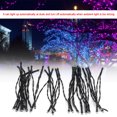 thumbnail image 4 of Luces de cadena de 50 LED con energía solar con 8 modos de iluminación Decoración de lámpara de fiesta de jardín para el hogar Blanco, 4 of 8