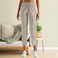 thumbnail image 2 of FUNUONY Sweatpants Women Fall Fashion 2025 Baggy Joggers Workout Lounge Lightweight Comfy High Waisted Athletic Sweat Pants Pants with Pockets Sweatpants Travel Athletic Work Pants Khaki L, 2 of 9