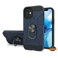 thumbnail image 2 of For Apple iPhone 14 Pro (6.1") Hybrid Ring Stand [360° Rotatable Ring Holder Magnetic Kickstand] Rubber TPU Shockproof Phone Case Cover by Xpression - Navy Blue, 2 of 9