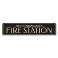 thumbnail image 2 of Fire Station City Novelty Sign, Metal Wall Decor - 4x18 inches, 2 of 4