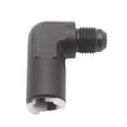 thumbnail image 2 of Black Anodized Alloy AN-6 90 degree 5/16 Female Fuel Line Adapter Fitting Billet, 2 of 7