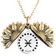 thumbnail image 1 of 12 Constelación del zodiaco Collar con medallón de girasol Letra inspiradora Collar con colgante de girasol Collar de cadena de clavícula Regalo de joyería para mujer Novia Wmkox8yii  fajkfhkj184, 1 of 1