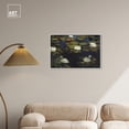 thumbnail image 3 of Water Lilies Canvas Pastel Abstract Calming Wall Art by Art Remedy, White Frame, 30" x 24", 3 of 7