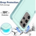 thumbnail image 2 of kmemek7-Case for Samsung Galaxy S25 Ultra, Cute Heavy Duty Shockproof Drop Proof Anti-Slip Military Grade Dual Layer Full Body 360 Protection Rugged Grip Case Back Cover with Screen Protector-Green, 2 of 4