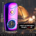 thumbnail image 3 of COMANYI Electric Lighter USB C Rechargeable Lighter Windproof Plasma Dual Arc Lighters Electronic Flameless Cool Clock Lighters for Candles (Magic), 3 of 7
