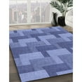thumbnail image 3 of Ahgly Company Machine Washable Indoor Rectangle Transitional Sky Blue Area Rugs, 7' x 10', 3 of 7