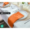 thumbnail image 6 of Ruvanti Cloth Napkins Set of 6, 18x18 Inches Napkins Cloth Washable, Soft, Durable, Absorbent, Cotton Blend. Table Dinner Napkins Cloth for Thanksgiving, Halloween Dinners Parties - Orange/Fall, 6 of 9