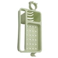 thumbnail image 2 of Yuarrent Nuevo estante de drenaje portátil de 1 pieza, estante de almacenamiento desmontable, organizador de plástico ajustable para baño y Organizadores de utensilios de cocina Verde, 2 of 6