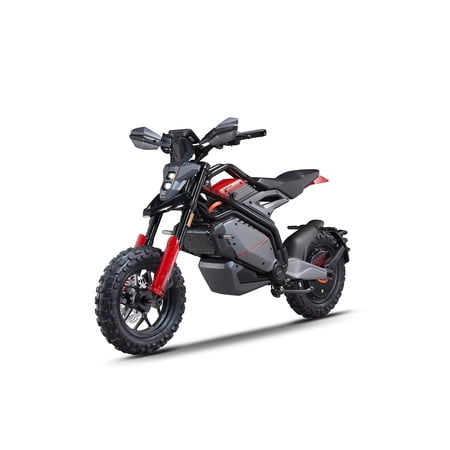 SYX MOTO JUMP 6000W 72V Electric Dirt Bike, 56 MPH Top Speed, Removable Battery, Italian Design Factory Clearance, Black, Off Road