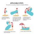thumbnail image 3 of Muyoka Tumbona inflable, sofá de aire con almohada, saco de dormir portátil impermeable antifugas de aire perezoso sofá tumbona bolsa hamaca Slee Muyoka Hogar, 3 of 5