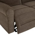 thumbnail image 4 of MCombo 64.6" Wall Hugger Power Loveseat Recliner Sofa with USB Ports, Reclining Loveseat for Small Spaces Living Room RV, Fabric PR635M1 (Brown), 4 of 10