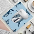 thumbnail image 2 of Shark Gaming Mousepad Square, 8.3x9.8 Inch Non-Slip Rubber Bottom Printed Mouse Mat for Office and Gaming, 2 of 6