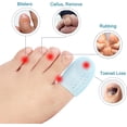 thumbnail image 6 of Povihome 14 Pack Upgrade Gel Toe Protector Silicone Toe Caps Toe Sleeve Protectors, Prevent Pain for Corns, Blisters and Ingrown Toenails (2 Pack Large Size + 6 Pack Medium Size + 6 Pack Small Size), 6 of 8