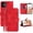 Red, variant on for iPhone 12 Pro Max Wallet Case,12 Pro Max Phone Case Card Holder,Leather Kick-stand Flip Cases,Wrist Strap,Magnetic Closure,Shockproof Protective Cover for iPhone 12 Pro Max 5G (Brown)