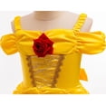 thumbnail image 3 of Little Girl Yellow Princess Dress Off Shoulder Layered Costume, 3 of 5