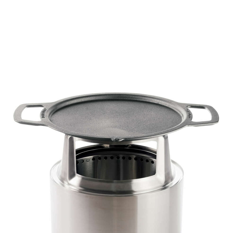 Solo Stove Ranger Griddle + Hub, Cast Iron Cookware with Stainless