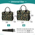 thumbnail image 4 of FORMRS Insulated Lunch Bag Unisex Large Capacity with Shoulder Strap, Green Leopard Print, 4 of 6