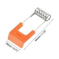 thumbnail image 2 of Unique Bargains 44x18mm Downlight Spring Clips 50 Pack Emitting Diode Recessed Lighting Accessories Securing Clamps Orange, 2 of 6