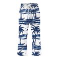 thumbnail image 4 of LEBONYARD Women's Wide Leg Trousers,Womens Trouser Pants,Women Casual Pants Straight Leg Drawstring Elastic Waist Loose Comfy Trousers with Pockets Blue S, 4 of 5