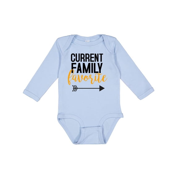 Inktastic Current Family Favorite Boys or Girls Long Sleeve Baby Bodysuit