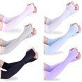 thumbnail image 1 of Bangcool Arm Cooling Sleeves Soft 6 Pairs Sun Protection Fingerless Arm Sleeves Arm Cover, 1 of 10