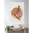thumbnail image 2 of Boho Leaves Poster Wall Art, Modern Wall Decor For Living Room Bedroom, 24x36 UNFRAMED, 2 of 3