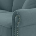 thumbnail image 4 of Bush Furniture Coventry 125W U Shaped Sectional Couch by  Turkish Blue Herringbone, 4 of 7