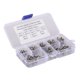 thumbnail image 5 of Kits de tornillos de cabeza plana de acero inoxidable M3 de 200 piezas, juego surtido de tornillos autorroscantes de alta resistencia para, 5 of 5