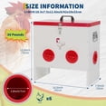 thumbnail image 3 of Automatic Metal Chicken Feeder No Waste  30/50/95 Pounds Poultry Feeder Box  for Chickens, Geese, Ducks, Turkeys (6&10Port), 3 of 8