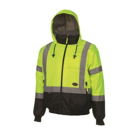5209U Class 3 High Visibility Safety Bomber Jacket  Polyfill  X-Large  Y/G