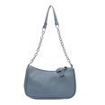 thumbnail image 4 of Bolsa Moda mujer PU color sólido hombro axila Hobos (azul) Likrtyny Para Estrenar, 4 of 8
