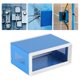 thumbnail image 5 of Caja de conexiones de metal, caja de metal azul de 170 * 130 * 80 mm Caja de conexiones DIY Caja de proyecto Funcionalidad inteligente, 5 of 12