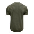 thumbnail image 5 of CIENVNSTG Mens Waffle Henley Shirts Short Sleeve Crew Neck 3 Button Solid Color Short Sleeve Collarless Shirts Basic T-Shirts for Summer Soft Breathable Fabric for Daily Wear Green 2XL, 5 of 5