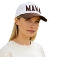 thumbnail image 2 of itvber Womens Mama Trucker Hat, Vintage Embroidered Mom Baseball Cap, Trendy New Mom Gifts Mothers Day Outfits for Mommin 2026, 2 of 4
