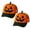 2pcs, variant on Halloween Pumpkin Baseball Hat Unisex Adjustable Embroidery Pumpkin Face Dad Hat Cotton Trucker Cap for Halloween Fishing Camping Tennis