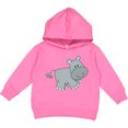 thumbnail image 2 of Inktastic Cute Smiling Baby Hippo Toddler Hoodie, 2 of 4
