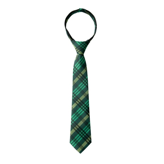 Spring Notion Boy's Plaid Woven Zipper Tie