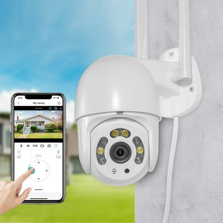 

2MP Security Camera Outdoor 2.4GHz WiFi Home Surveillance Cameras Outside With Color Night Vision 2-Way Audio Motion Detection Security Camera