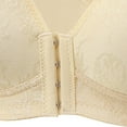 thumbnail image 4 of TANGQIOP Women Bras Underwear Shapewear Wireless Armpit Fat Control Push-Up Breathable Front Closure Solid Color Lifting Beige S, 4 of 8