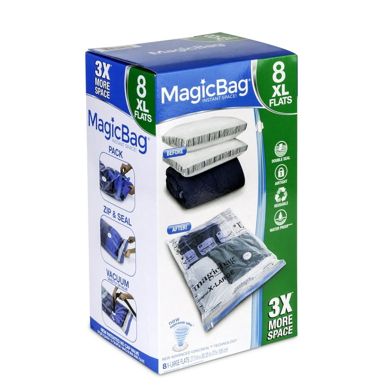 MagicBag Magicbag Large & Extra Large Vacuum Storage Cubes, 2-Pack