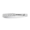 thumbnail image 3 of Araiya Fine Jewelry 10K White Gold Diamond Band Ring (1/5 cttw, I-J Color, I2-I3 Clarity) Size 6, 3 of 6