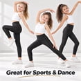 thumbnail image 2 of CALLINOX Girls Leggings High Waist Stretch Athletic Yoga Pants With Pockets For Kids 4T-16, 2 of 7