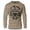 Khaki, variant on GYMISH Let The Gains Begin Lightweight Long Sleeve Hooded T-Shirt for Men – Funny Workout Hoodie, Sport Grey, Small