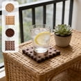 thumbnail image 1 of MTBLYS Taza de café de madera maciza con aromaterapia|Aislante térmico de madera para la decoración de la mesa del comedor | Salvamanteles de madera con forma de taza para bebidas calientes, 1 of 7
