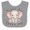 Heather and White, variant on Inktastic My Great Aunt Loves Me Elephant Boys or Girls Baby Bib